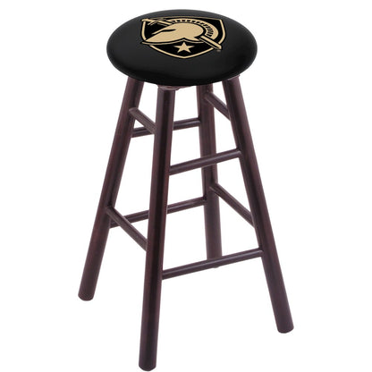 Maple Counter Stool in Dark Cherry Finish with US Military Academy (ARMY) Seat
