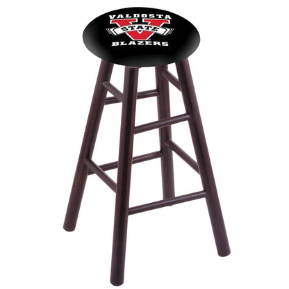 Maple Counter Stool in Dark Cherry Finish with Valdosta State Seat