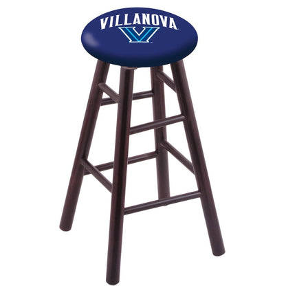 Maple Counter Stool in Dark Cherry Finish with Villanova Seat
