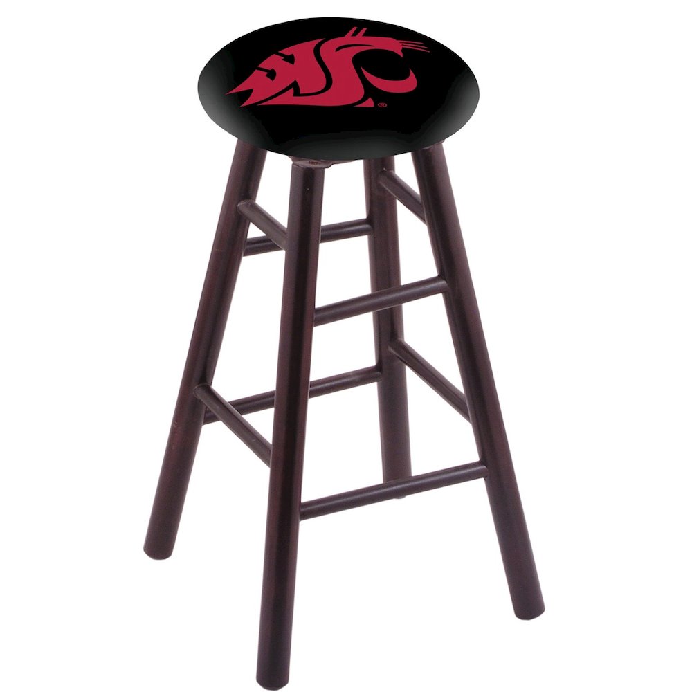 Maple Counter Stool in Dark Cherry Finish with Washington State Seat