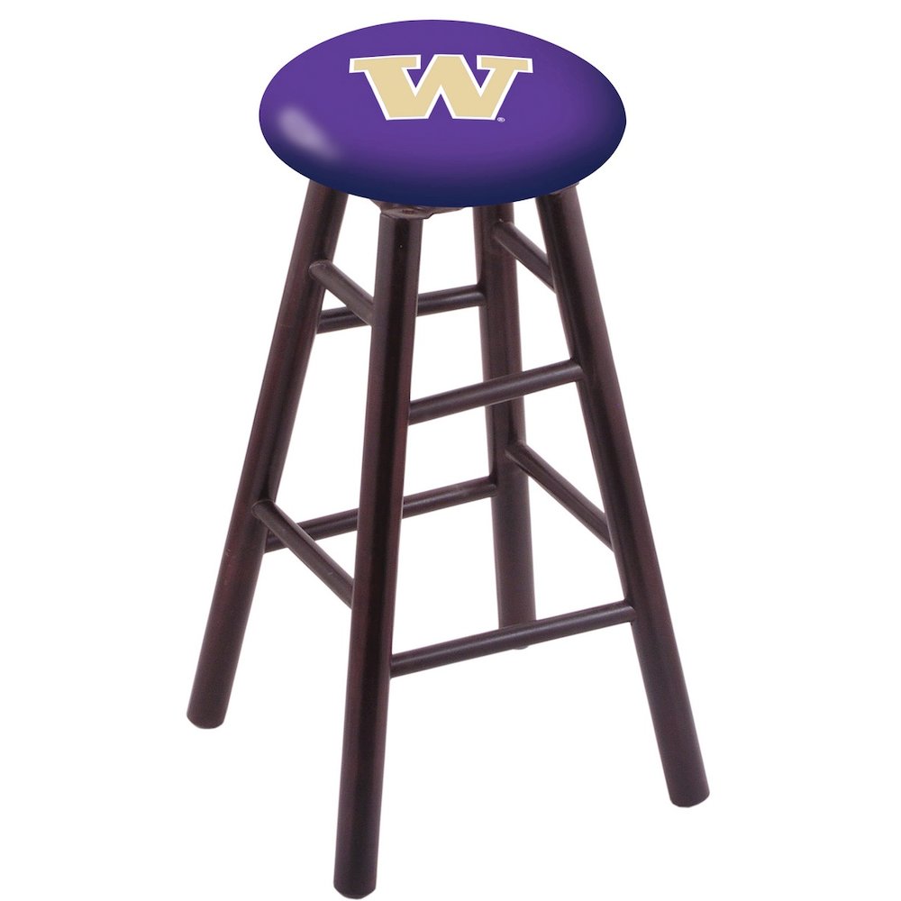 Maple Counter Stool in Dark Cherry Finish with Washington Seat
