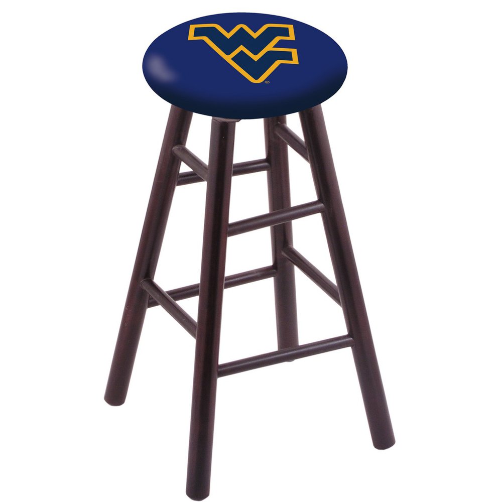 Maple Counter Stool in Dark Cherry Finish with West Virginia Seat
