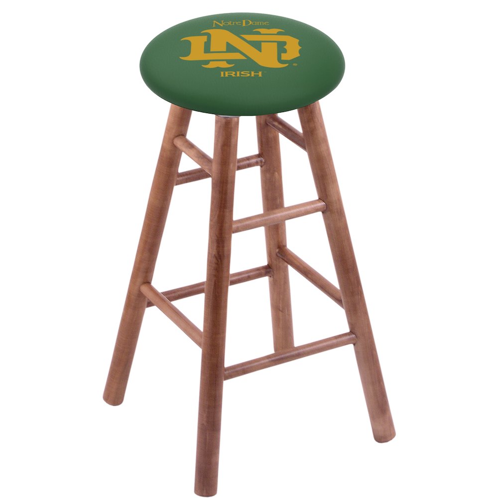 24" Swivel  Maple Counter Stool in Medium Finish