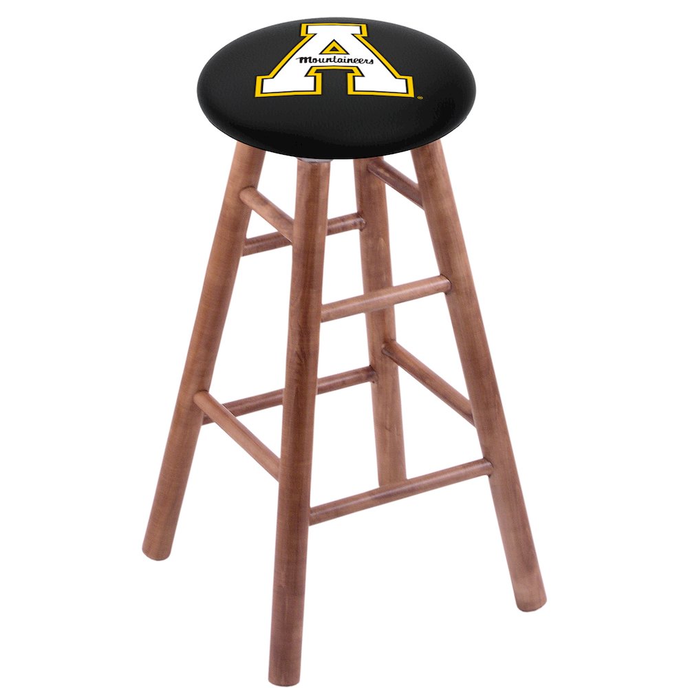 Maple Counter Stool in Medium Finish with Appalachian State Seat