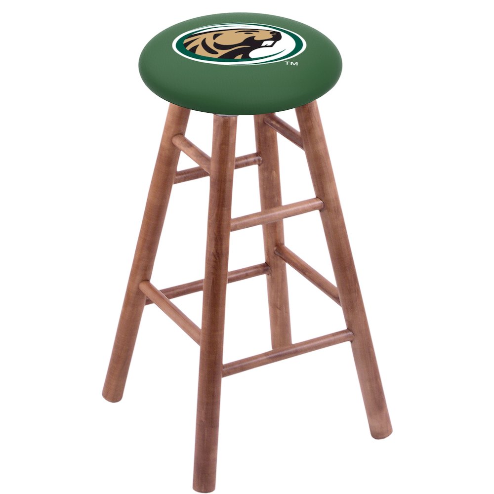 Maple Counter Stool in Medium Finish with Bemidji State Seat