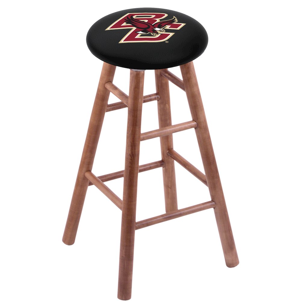 Maple Counter Stool in Medium Finish with Boston College Seat