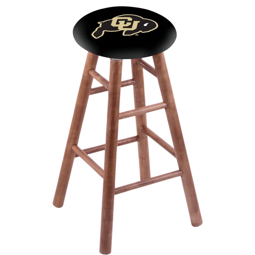Maple Counter Stool in Medium Finish with Colorado Seat