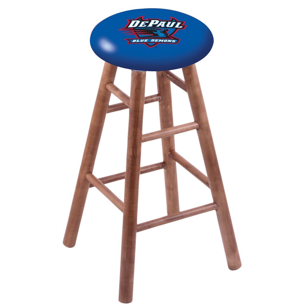 Maple Counter Stool in Medium Finish with DePaul Seat