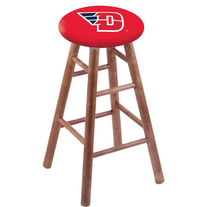 Maple Counter Stool in Medium Finish with University of Dayton Seat