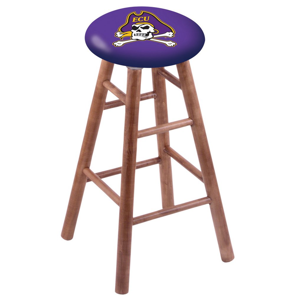 Maple Counter Stool in Medium Finish with East Carolina Seat