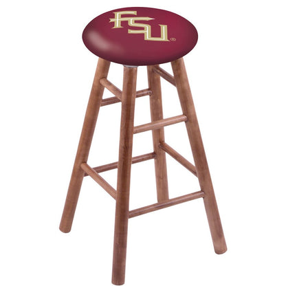 Maple Counter Stool in Medium Finish with Florida State (Script) Seat