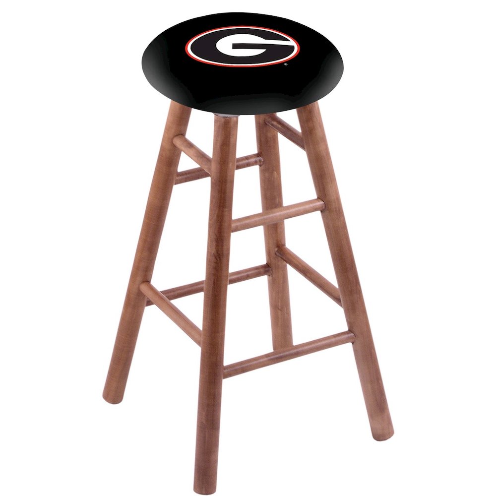 Maple Counter Stool in Medium Finish with Georgia "G" Seat