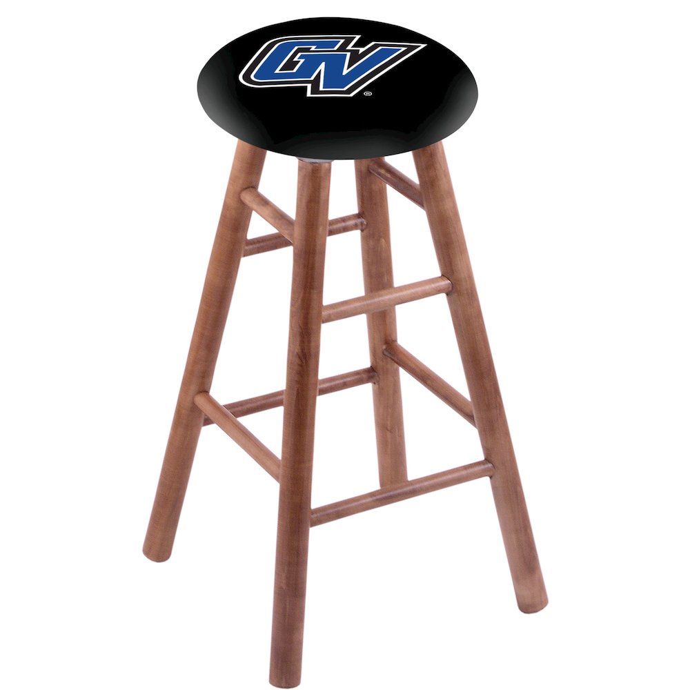 Maple Counter Stool in Medium Finish with Grand Valley State Seat