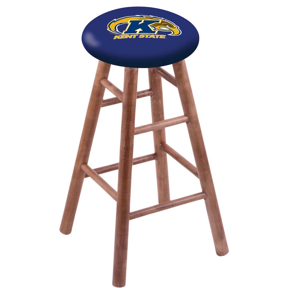 Maple Counter Stool in Medium Finish with Kent State Seat