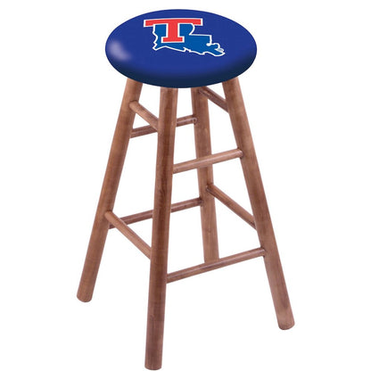 Maple Counter Stool in Medium Finish with Louisiana Tech Seat