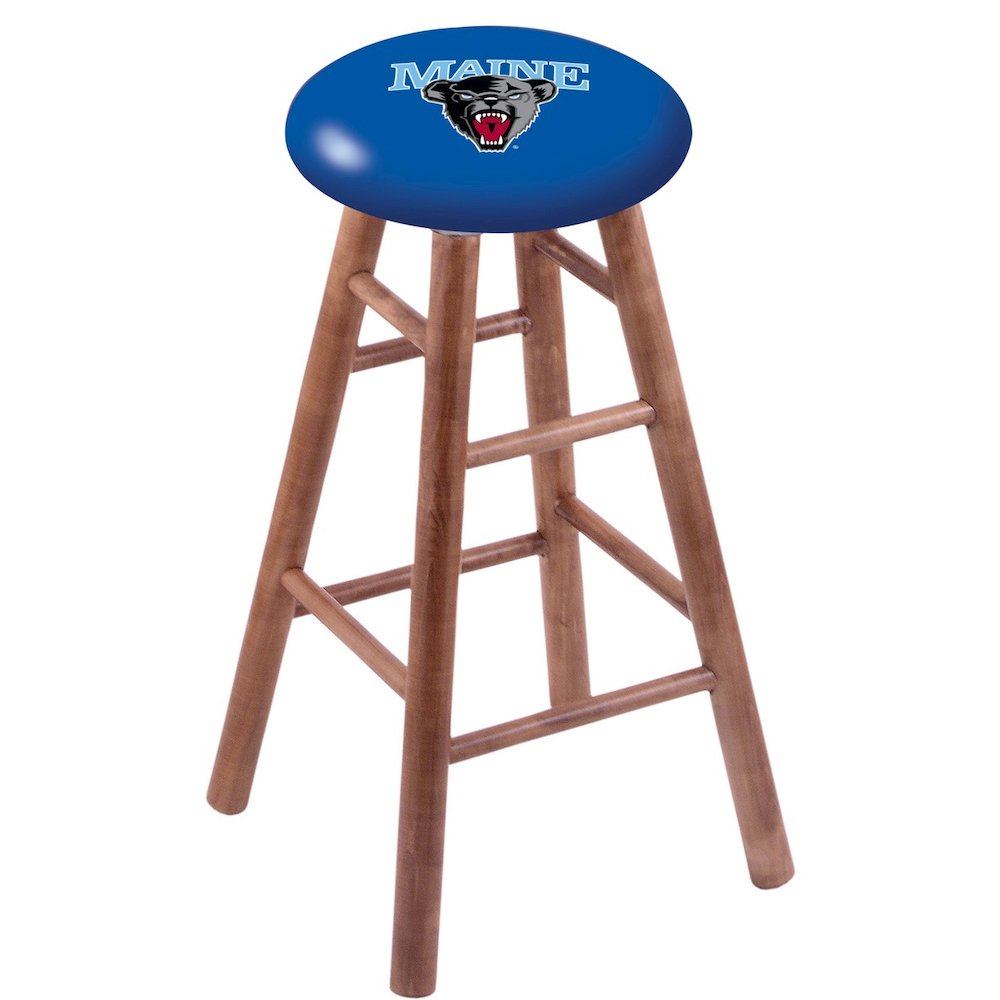 Maple Counter Stool in Medium Finish with Maine Seat