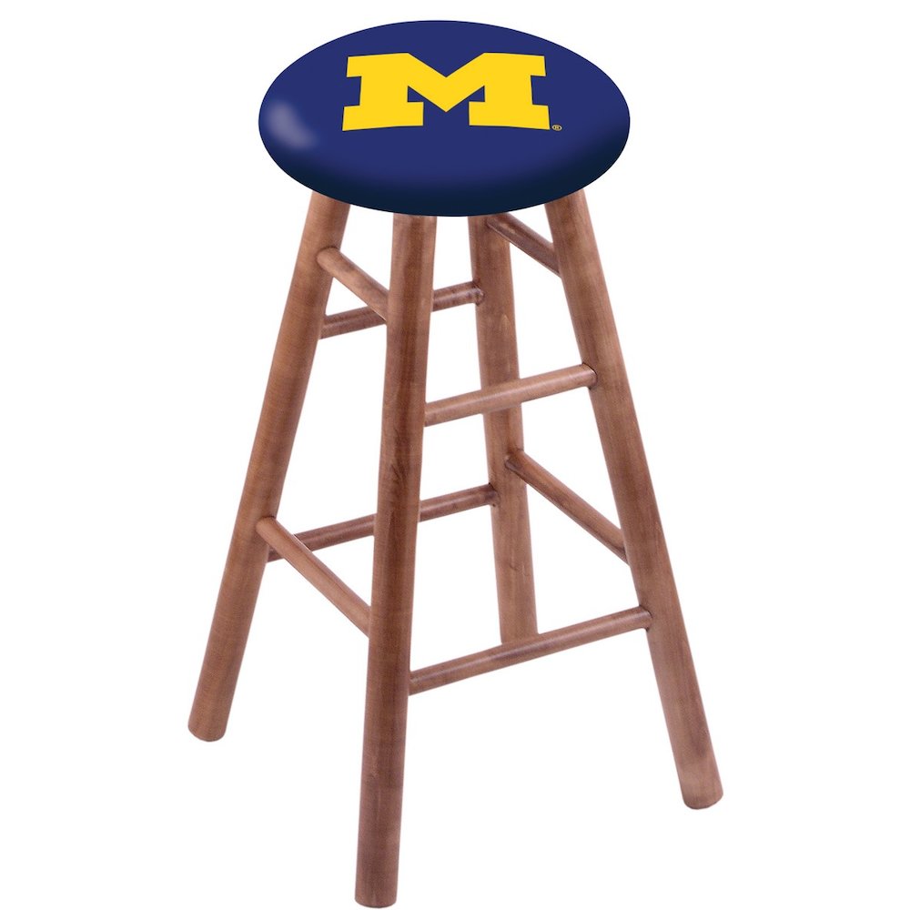 Maple Counter Stool in Medium Finish with Michigan Seat
