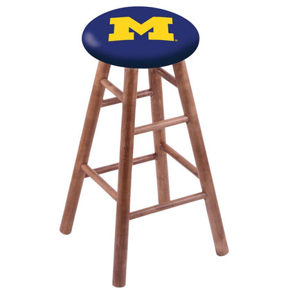 Maple Counter Stool in Medium Finish with Michigan Seat
