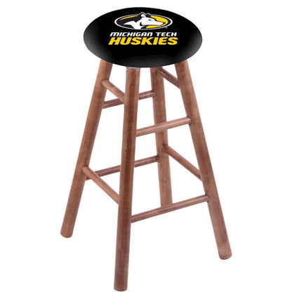 Maple Counter Stool in Medium Finish with Michigan Tech Seat
