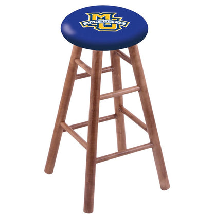 Maple Counter Stool in Medium Finish with Marquette University Seat