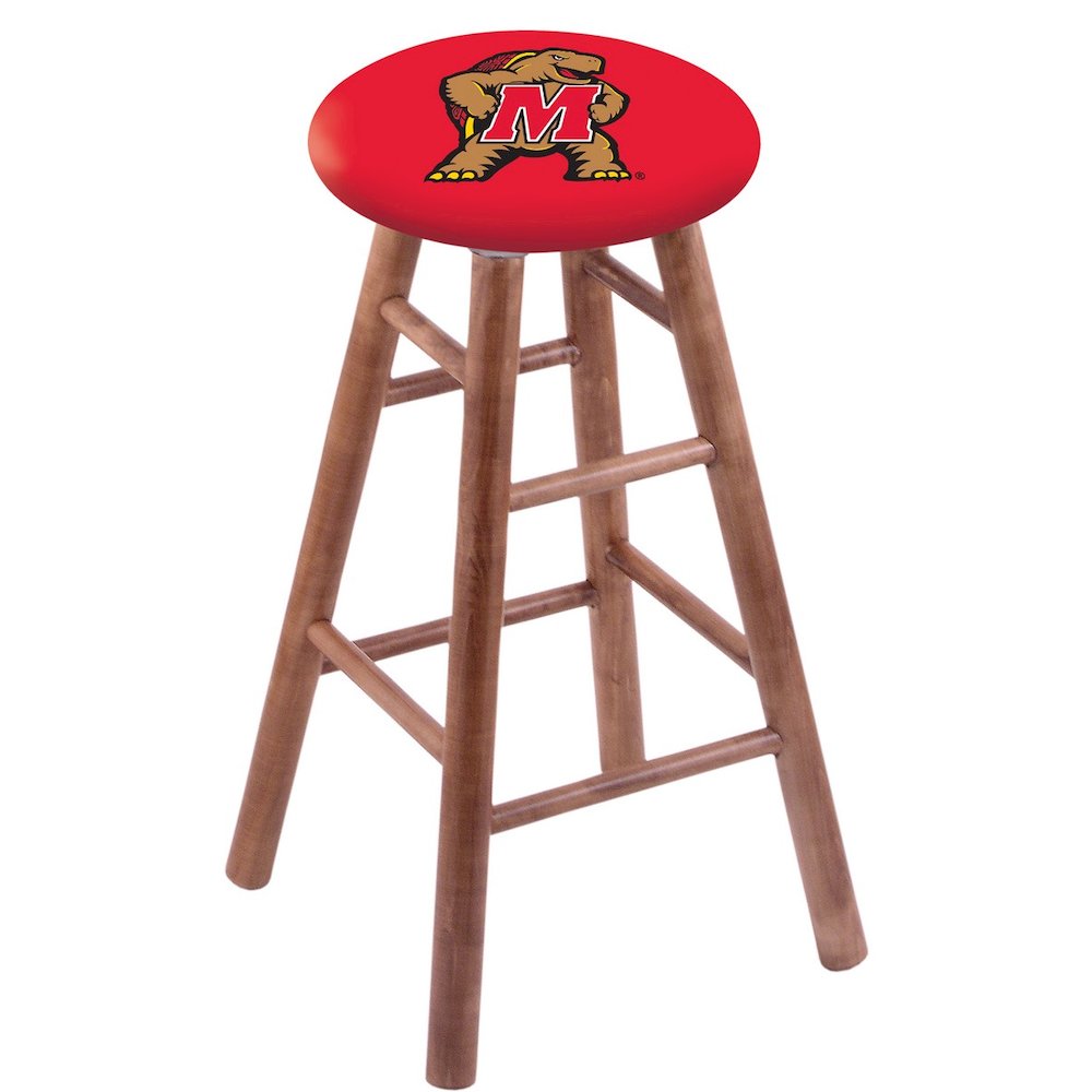 Maple Counter Stool in Medium Finish with Maryland Seat