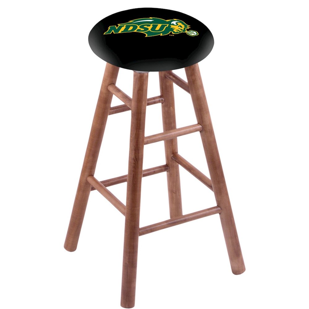 Maple Counter Stool in Medium Finish with North Dakota State Seat