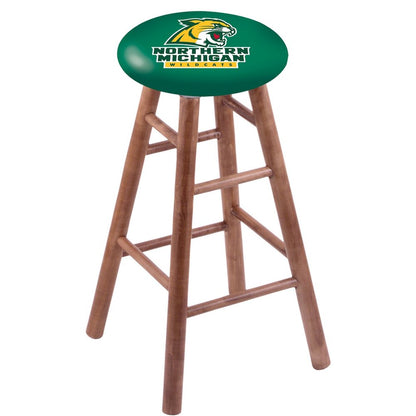 Maple Counter Stool in Medium Finish with Northern Michigan Seat