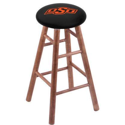 Maple Counter Stool in Medium Finish with Oklahoma State Seat