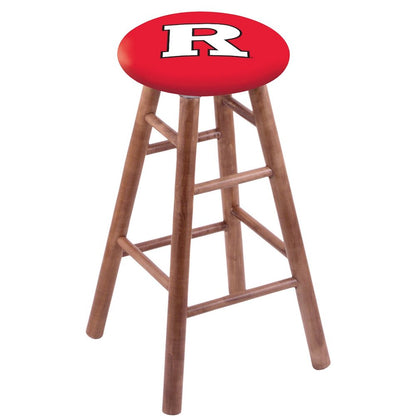 Maple Counter Stool in Medium Finish with Rutgers Seat