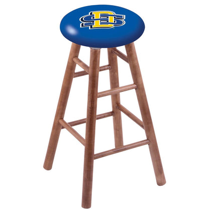 Maple Counter Stool in Medium Finish with South Dakota State Seat