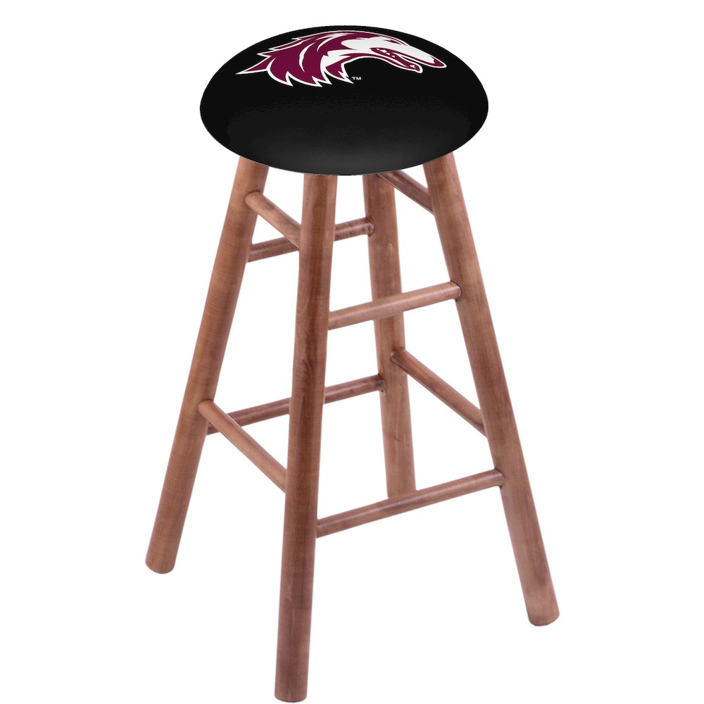 Maple Counter Stool in Medium Finish with Southern Illinois Seat