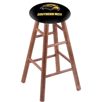 Maple Counter Stool in Medium Finish with Southern Miss Seat