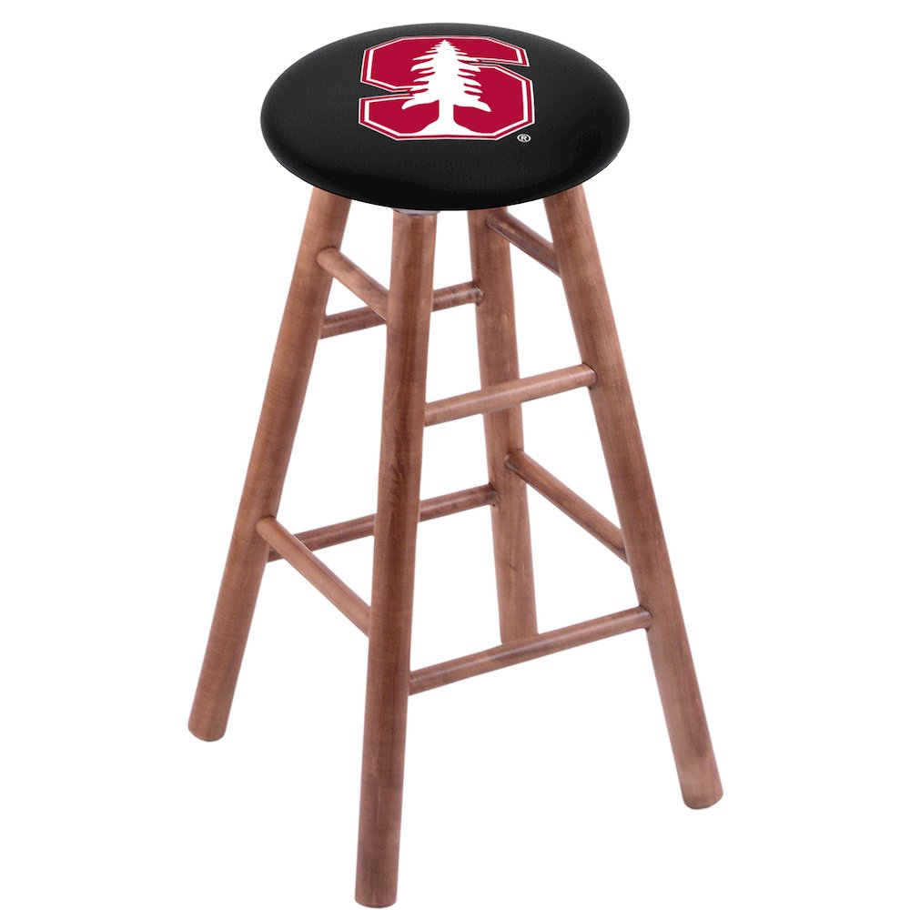 Maple Counter Stool in Medium Finish with Stanford Seat