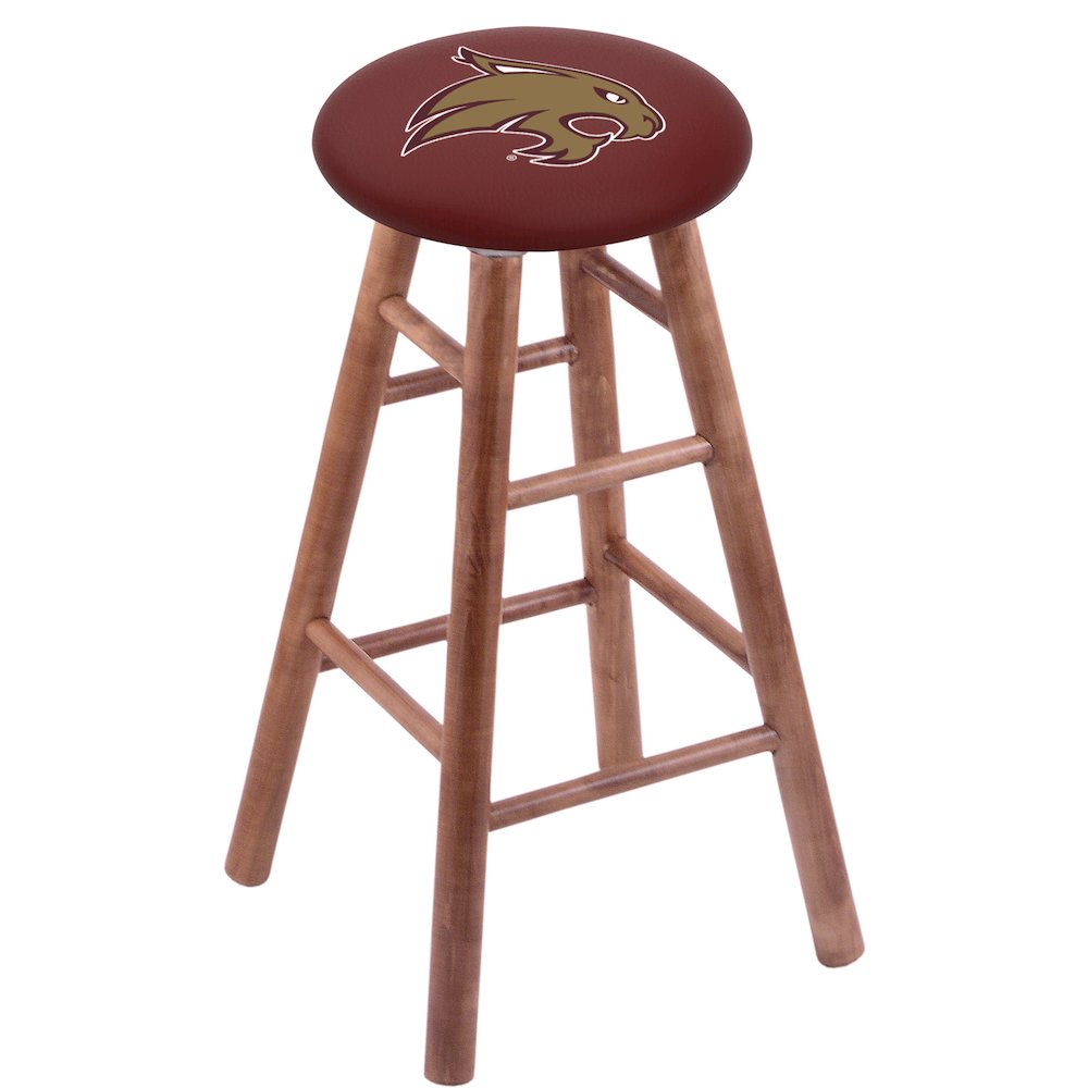 Maple Counter Stool in Medium Finish with Texas State Seat