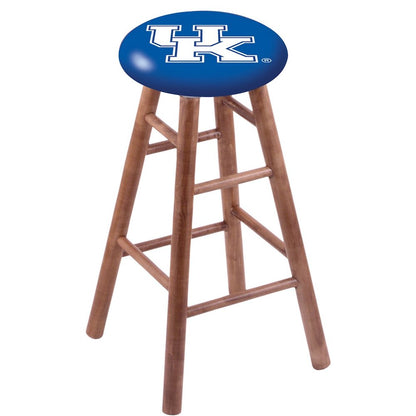 Maple Counter Stool in Medium Finish with Kentucky "UK" Seat