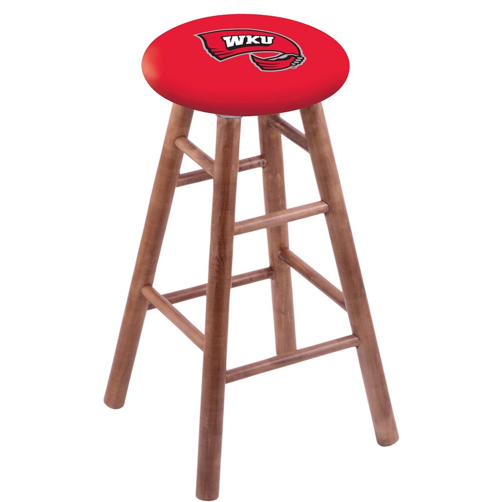 Maple Counter Stool in Medium Finish with Western Kentucky Seat