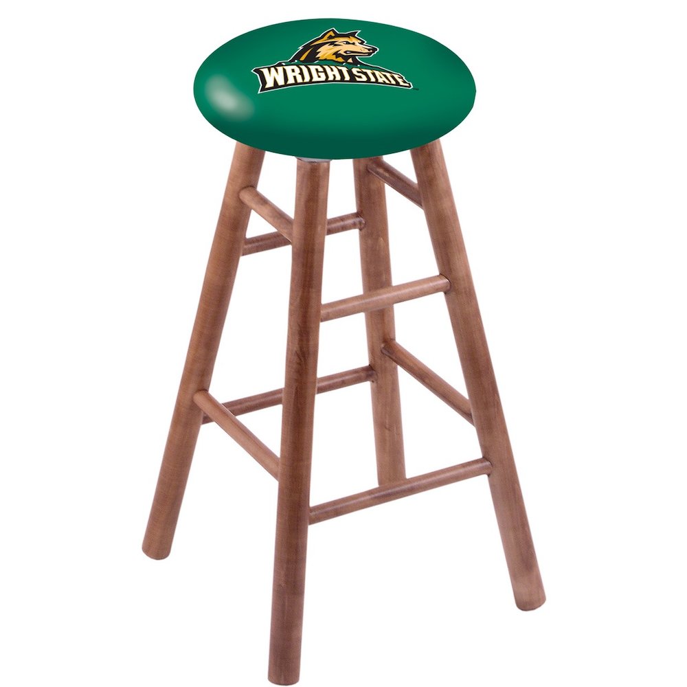 Maple Counter Stool in Medium Finish with Wright State Seat
