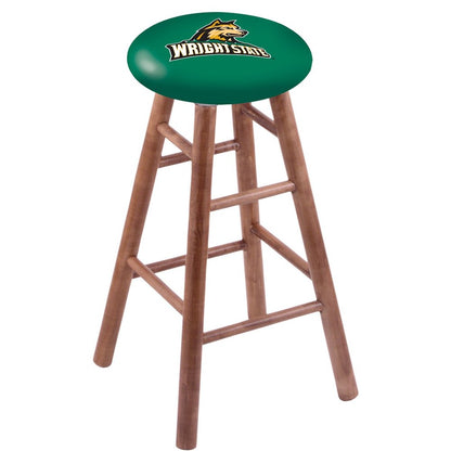 Maple Counter Stool in Medium Finish with Wright State Seat