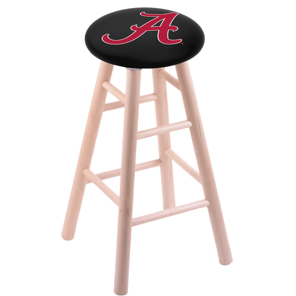 Maple Counter Stool in Natural Finish with Alabama Seat