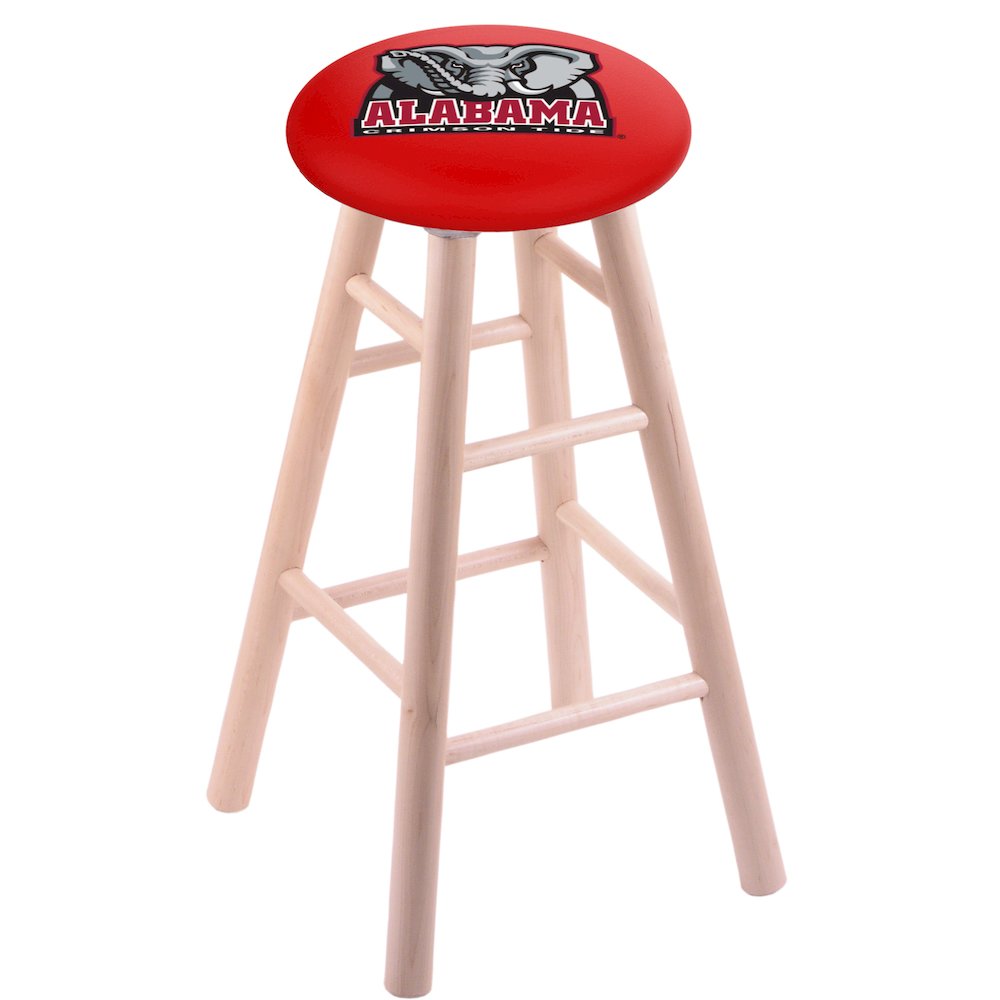 Maple Counter Stool in Natural Finish with Alabama Seat