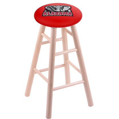 Maple Counter Stool in Natural Finish with Alabama Seat