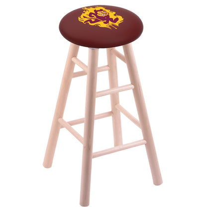 Maple Counter Stool in Natural Finish with Arizona State (Sparky) Seat