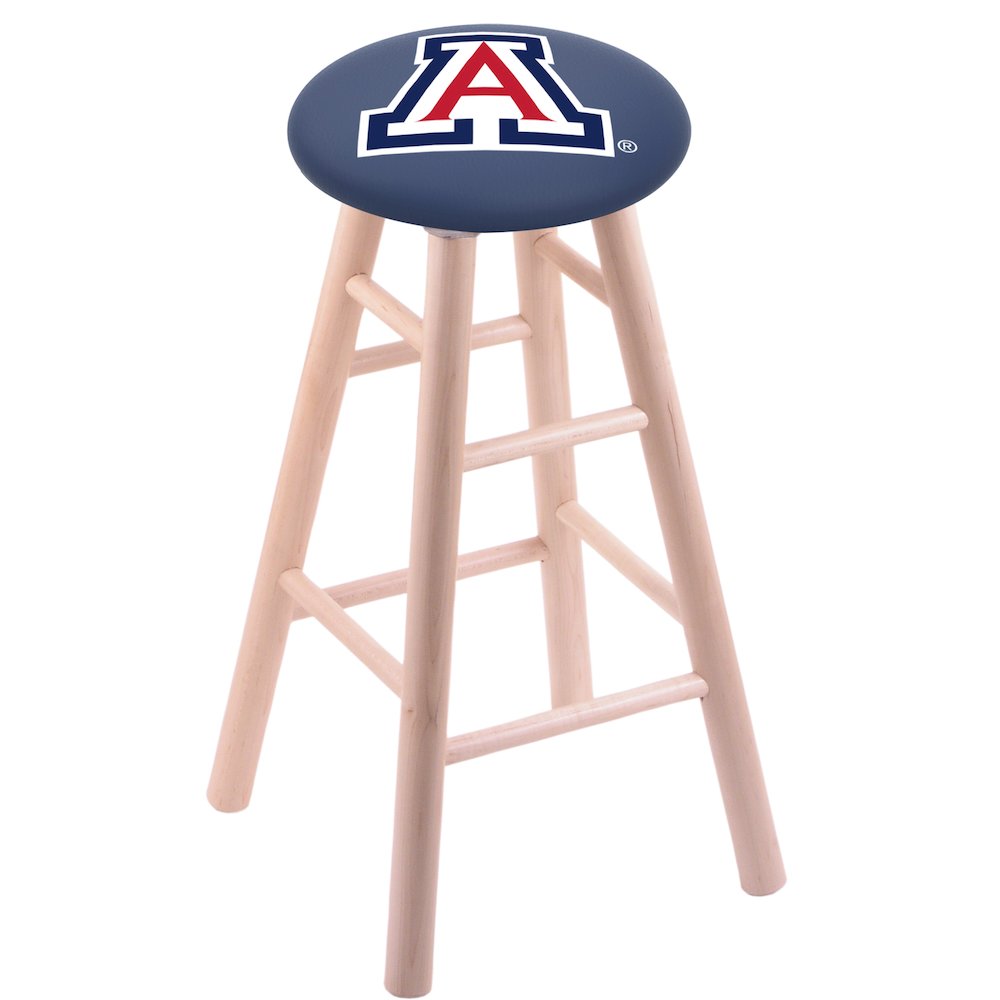 Maple Counter Stool in Natural Finish with Arizona Seat