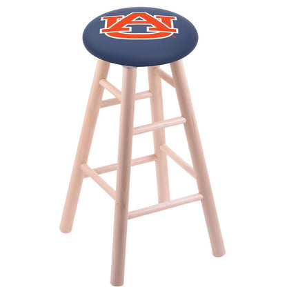 Maple Counter Stool in Natural Finish with Auburn Seat