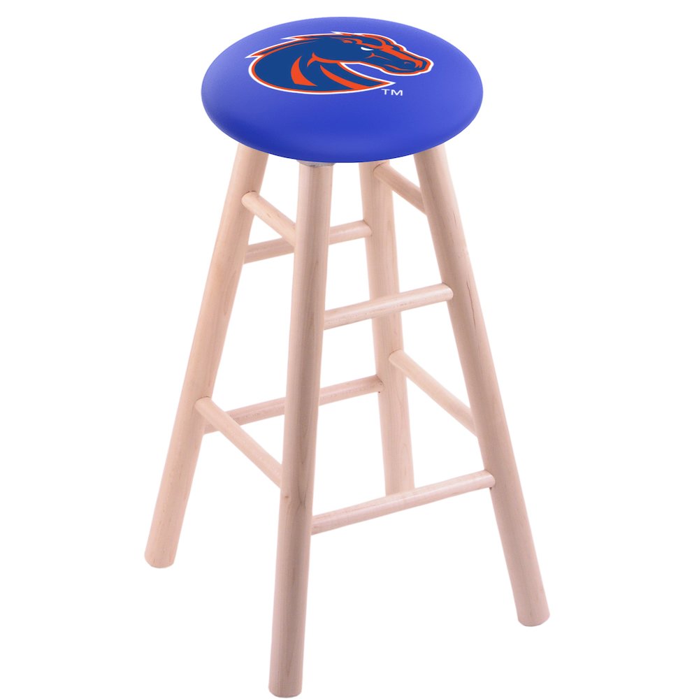 Maple Counter Stool in Natural Finish with Boise State Seat