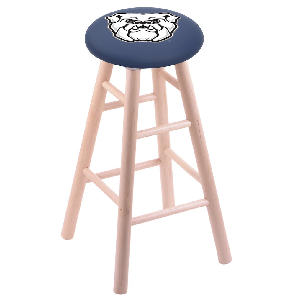 Maple Counter Stool in Natural Finish with Butler University Seat