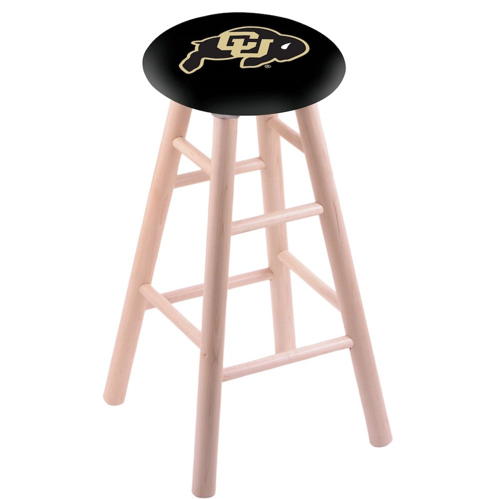 Maple Counter Stool in Natural Finish with Colorado Seat