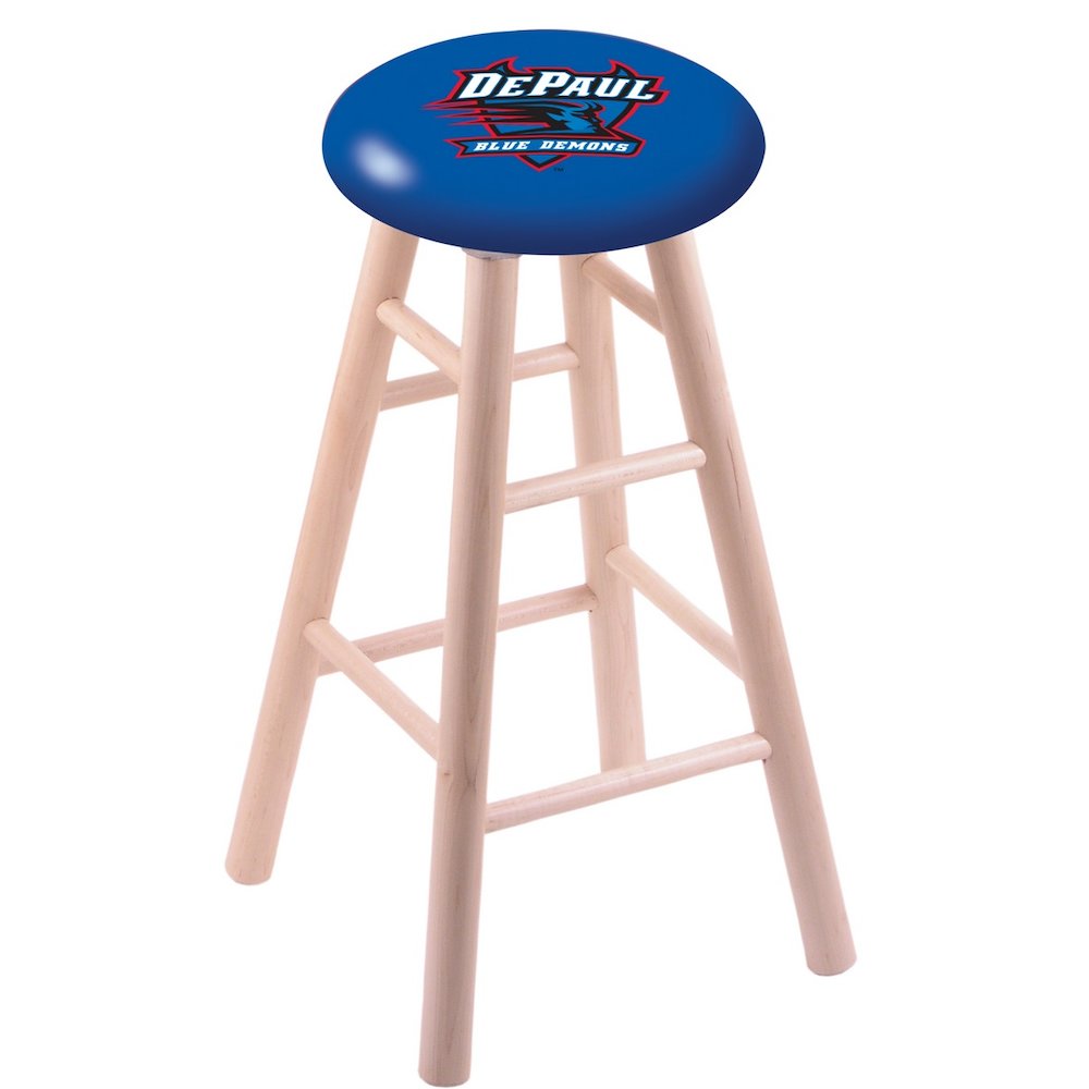 Maple Counter Stool in Natural Finish with DePaul Seat