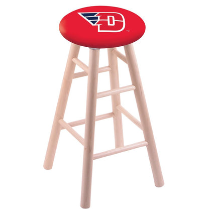 Maple Counter Stool in Natural Finish with University of Dayton Seat