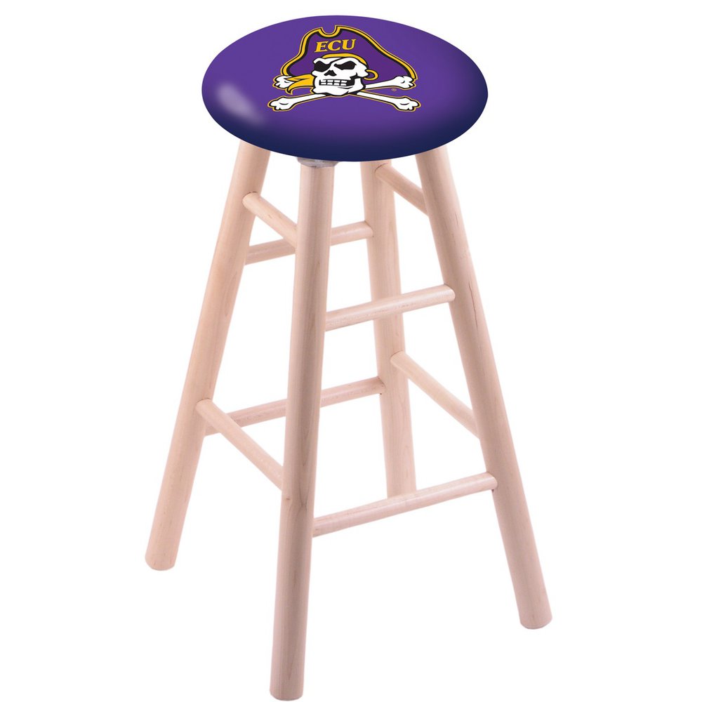 Maple Counter Stool in Natural Finish with East Carolina Seat